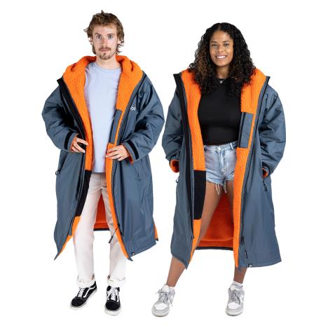 dryrobe Advance Long Sleeve Changing Robe - Dark Grey / Orange   £156.75